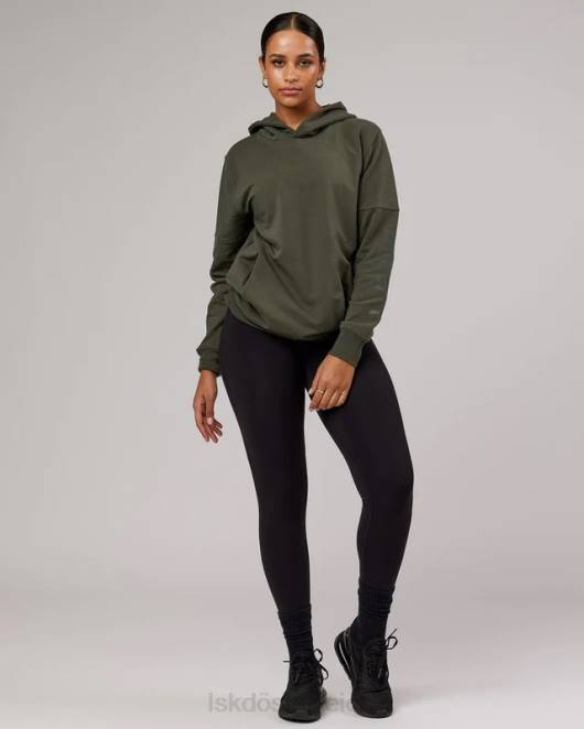 Z8RH428 LSKD unisex Direction Flxfleece Kapuzenpullover – Waldnacht Bekleidung