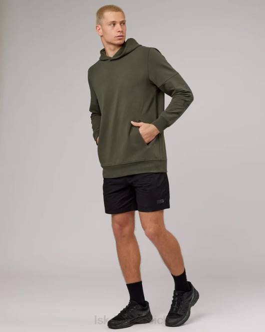 Z8RH428 LSKD unisex Direction Flxfleece Kapuzenpullover – Waldnacht Bekleidung