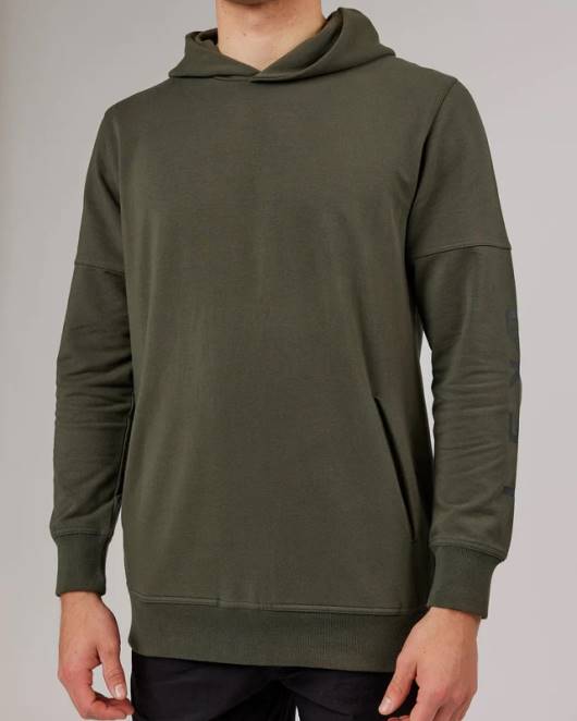 Z8RH428 LSKD unisex Direction Flxfleece Kapuzenpullover – Waldnacht Bekleidung