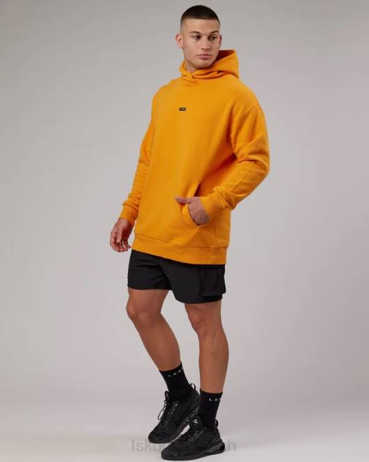 Z8RH431 LSKD unisex Grundlegender Kapuzenpullover in Übergröße – Butterscotch Bekleidung