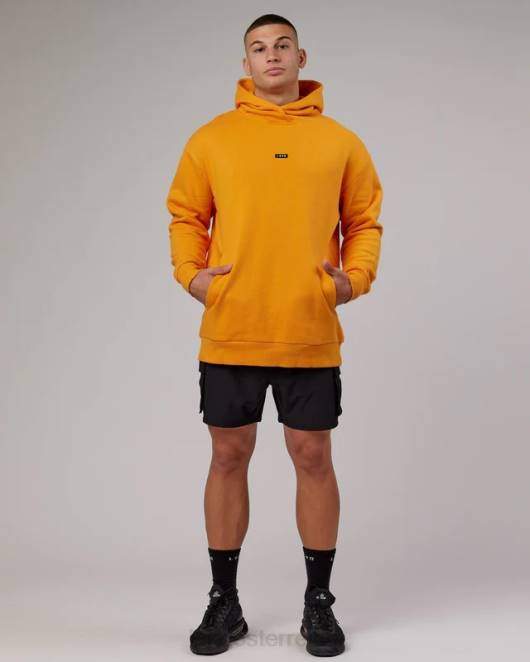 Z8RH431 LSKD unisex Grundlegender Kapuzenpullover in Übergröße – Butterscotch Bekleidung
