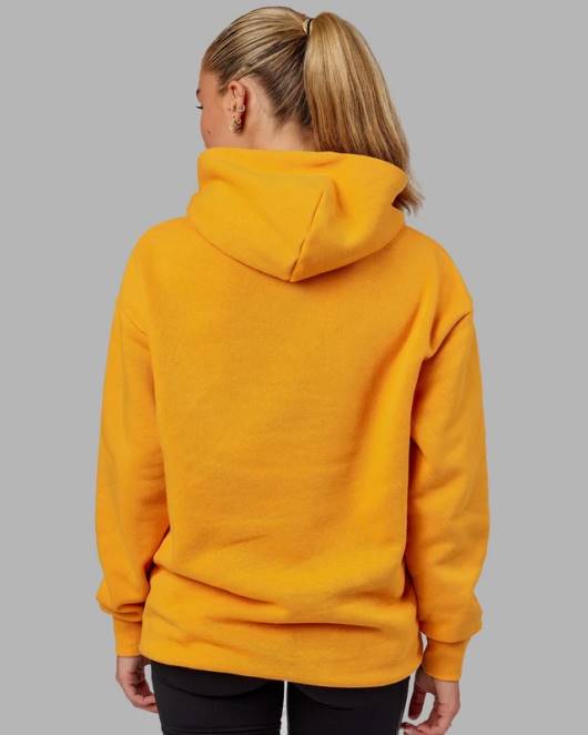 Z8RH431 LSKD unisex Grundlegender Kapuzenpullover in Übergröße – Butterscotch Bekleidung