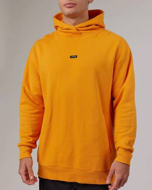 Z8RH431 LSKD unisex Grundlegender Kapuzenpullover in Übergröße – Butterscotch Bekleidung