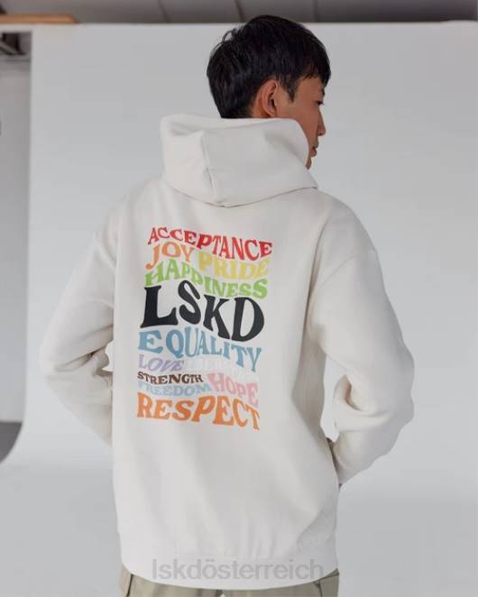 Z8RH440 LSKD unisex Amplify Kapuzenpullover in Übergröße – Pride-Off-Weiß Bekleidung