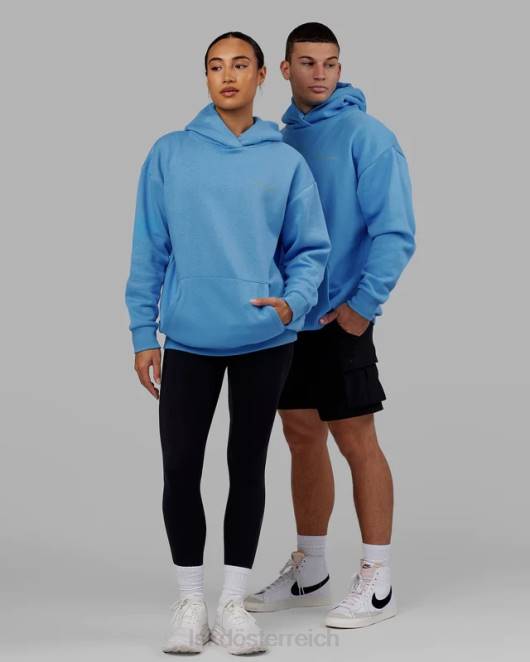 Z8RH446 LSKD unisex Motion Hoodie Übergröße - Azurblau Bekleidung