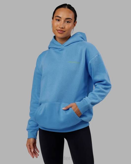 Z8RH446 LSKD unisex Motion Hoodie Übergröße - Azurblau Bekleidung