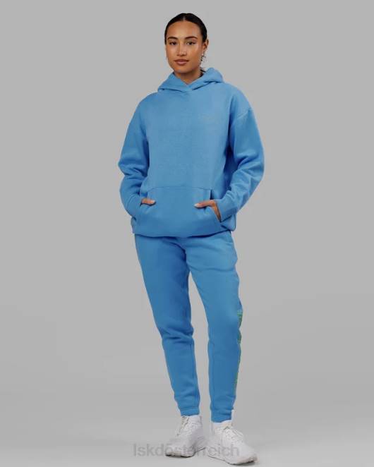 Z8RH446 LSKD unisex Motion Hoodie Übergröße - Azurblau Bekleidung