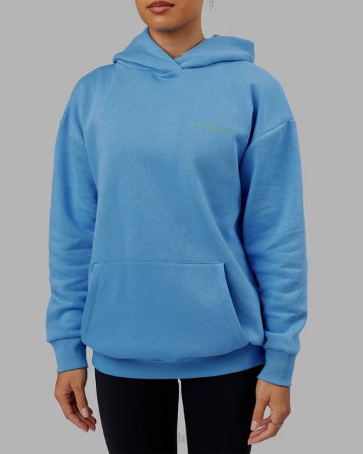 Z8RH446 LSKD unisex Motion Hoodie Übergröße - Azurblau Bekleidung