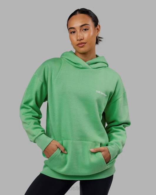 Z8RH449 LSKD unisex Motion Kapuzenpullover in Übergröße – Apfelminze Bekleidung