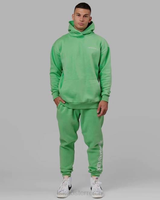 Z8RH449 LSKD unisex Motion Kapuzenpullover in Übergröße – Apfelminze Bekleidung