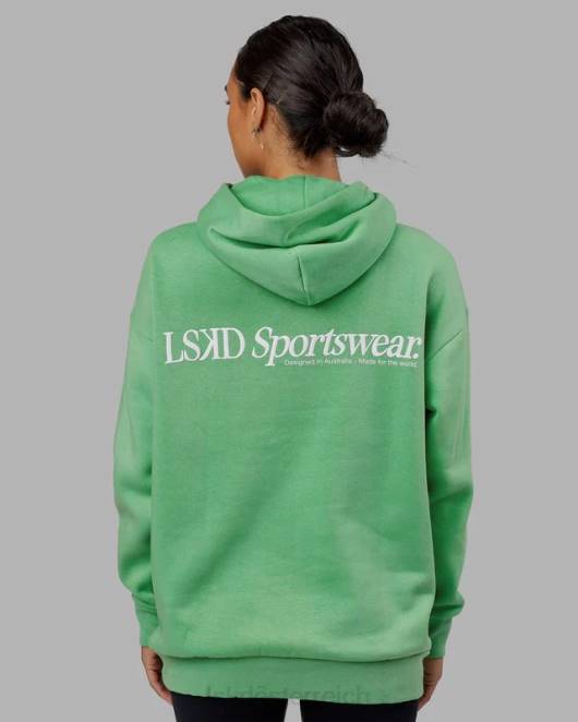Z8RH449 LSKD unisex Motion Kapuzenpullover in Übergröße – Apfelminze Bekleidung