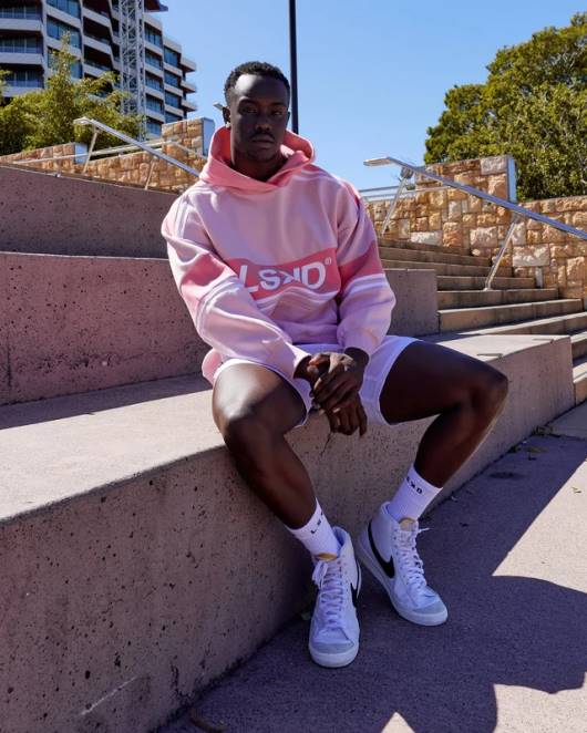 Z8RH454 LSKD unisex a-team Kapuzenpullover in Übergröße – Blütenblattrosa-Pfingstrosenrosa Bekleidung