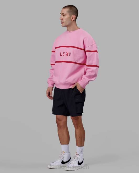 Z8RH366 LSKD unisex Parallelpullover in Übergröße – rosa Zuckerguss Bekleidung