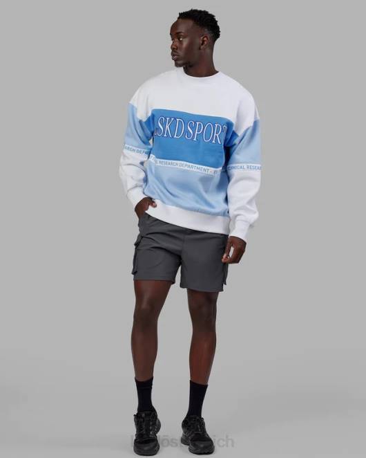 Z8RH369 LSKD unisex Sportif-Pullover in Übergröße – Windsurfer-Azurblau Bekleidung