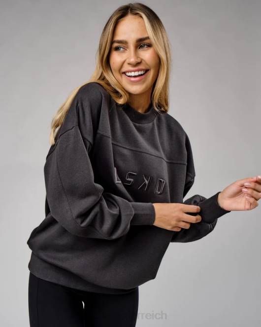 Z8RH389 LSKD unisex Slice-Pullover in Übergröße – Phantom Bekleidung