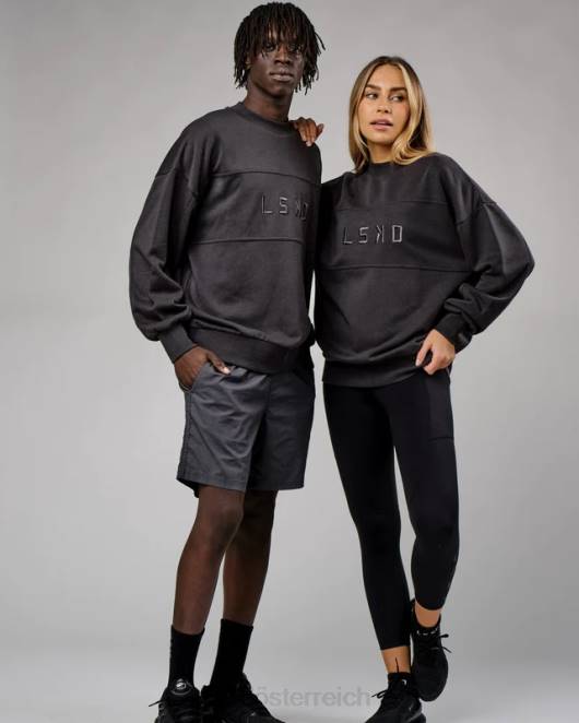 Z8RH389 LSKD unisex Slice-Pullover in Übergröße – Phantom Bekleidung