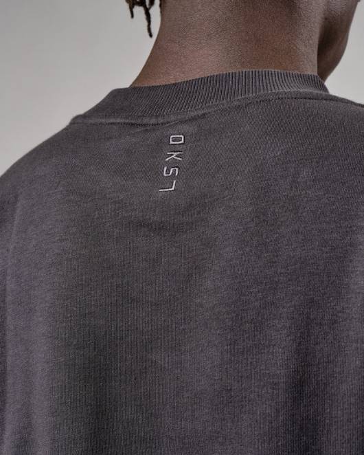 Z8RH389 LSKD unisex Slice-Pullover in Übergröße – Phantom Bekleidung