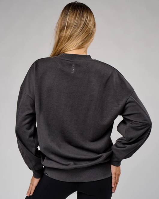 Z8RH389 LSKD unisex Slice-Pullover in Übergröße – Phantom Bekleidung