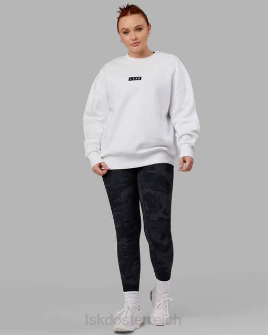 Z8RH398 LSKD unisex Cornerstone-Pullover in Übergröße – weiß Bekleidung