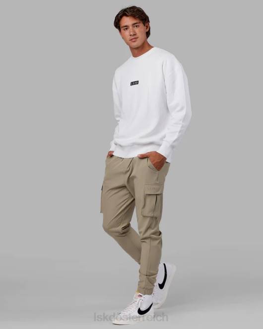 Z8RH398 LSKD unisex Cornerstone-Pullover in Übergröße – weiß Bekleidung