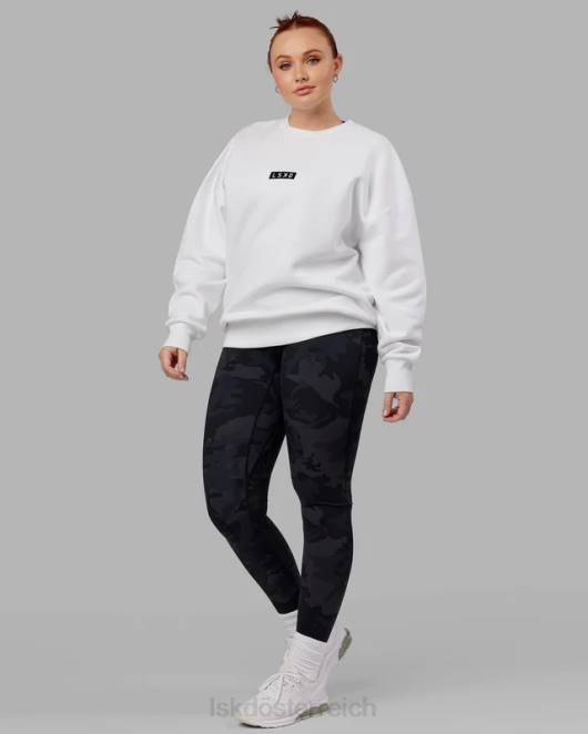 Z8RH398 LSKD unisex Cornerstone-Pullover in Übergröße – weiß Bekleidung