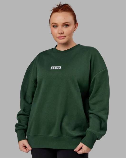 Z8RH415 LSKD unisex Cornerstone-Pullover in Übergröße – Pineneedle Bekleidung
