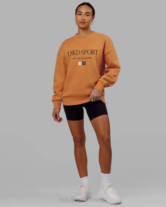 Z8RH422 LSKD unisex Flag-Pullover in Übergröße – Sonnenuhr Bekleidung