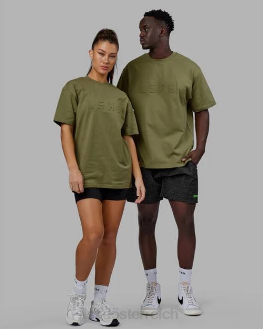 Z8RH219 LSKD unisex Geprägtes, schweres T-Shirt in Übergröße – Moosstein Bekleidung