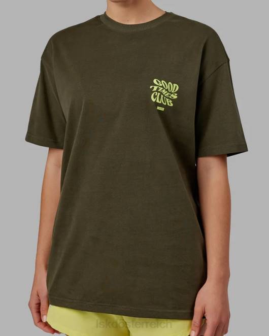 Z8RH225 LSKD unisex Good Times Schwergewichts-T-Shirt in Übergröße – Forest Night-Mint Bekleidung