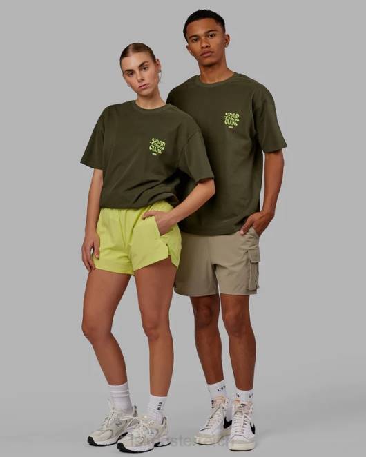 Z8RH225 LSKD unisex Good Times Schwergewichts-T-Shirt in Übergröße – Forest Night-Mint Bekleidung