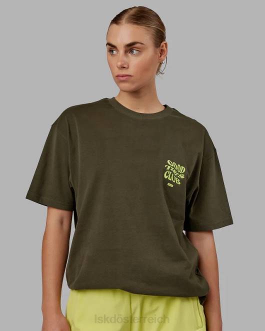 Z8RH225 LSKD unisex Good Times Schwergewichts-T-Shirt in Übergröße – Forest Night-Mint Bekleidung