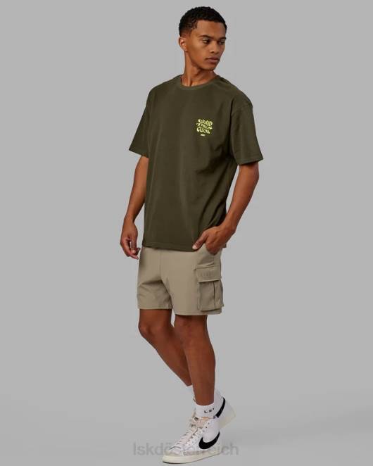 Z8RH225 LSKD unisex Good Times Schwergewichts-T-Shirt in Übergröße – Forest Night-Mint Bekleidung