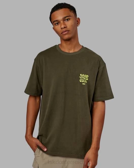 Z8RH225 LSKD unisex Good Times Schwergewichts-T-Shirt in Übergröße – Forest Night-Mint Bekleidung