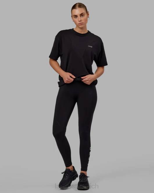 Z8RH241 LSKD unisex vs1 flxcotton T-Shirt in Übergröße – schwarz-weiß Bekleidung