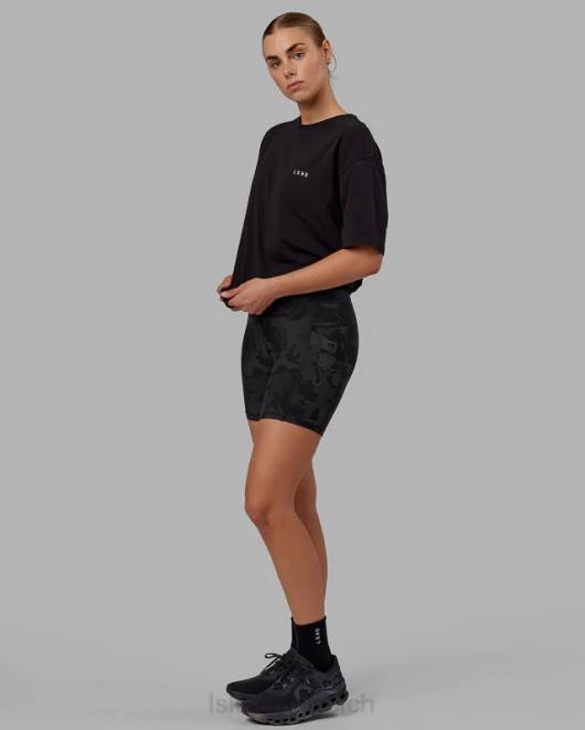 Z8RH245 LSKD unisex vs4 flxcotton T-Shirt in Übergröße – schwarz-weiß Bekleidung