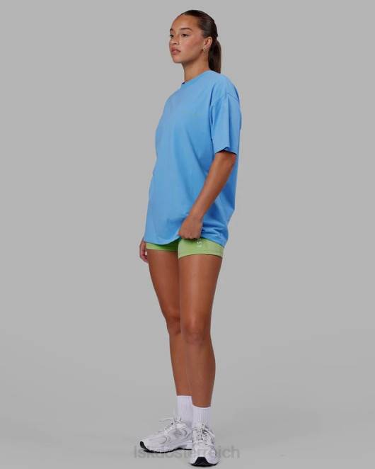 Z8RH252 LSKD unisex Motion Flxcotton T-Shirt in Übergröße – Azurblau Bekleidung