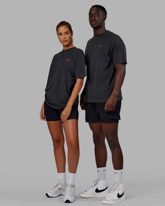 Z8RH253 LSKD unisex Lift-up-Flexcotton-T-Shirt in Übergröße – phantomsüßes Mandarin Bekleidung