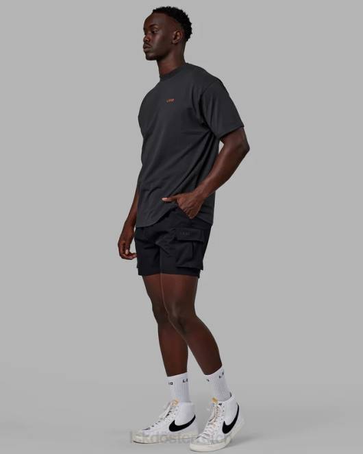 Z8RH253 LSKD unisex Lift-up-Flexcotton-T-Shirt in Übergröße – phantomsüßes Mandarin Bekleidung