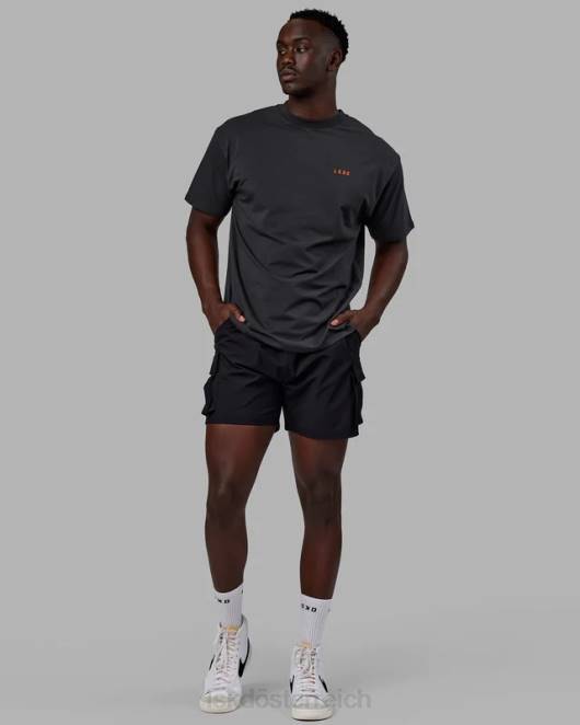 Z8RH253 LSKD unisex Lift-up-Flexcotton-T-Shirt in Übergröße – phantomsüßes Mandarin Bekleidung