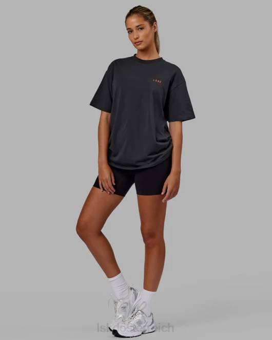 Z8RH253 LSKD unisex Lift-up-Flexcotton-T-Shirt in Übergröße – phantomsüßes Mandarin Bekleidung