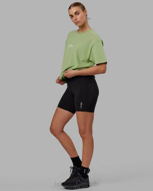 Z8RH256 LSKD unisex Mad Happy Schwergewichts-T-Shirt in Übergröße – grüne Feige Bekleidung