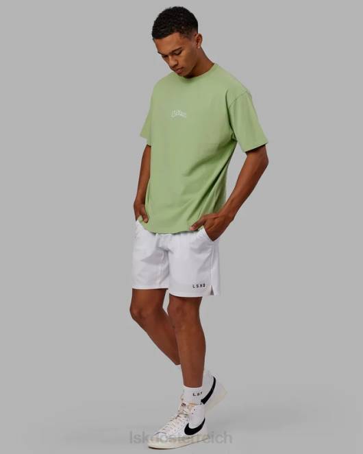 Z8RH256 LSKD unisex Mad Happy Schwergewichts-T-Shirt in Übergröße – grüne Feige Bekleidung