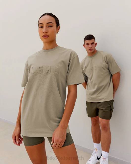 Z8RH260 LSKD unisex Geprägtes, schweres T-Shirt in Übergröße – Lorbeereiche Bekleidung