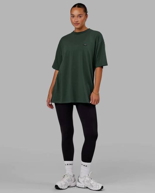 Z8RH269 LSKD unisex Kapsel-Flxcotton-T-Shirt in Übergröße – Vital Green Bekleidung