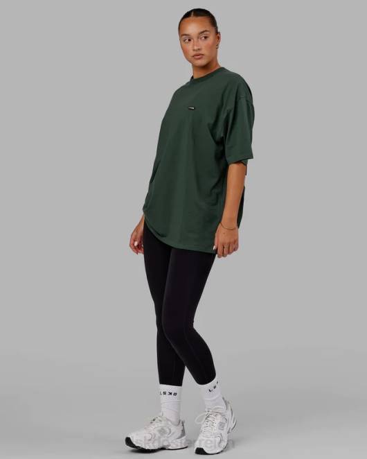 Z8RH269 LSKD unisex Kapsel-Flxcotton-T-Shirt in Übergröße – Vital Green Bekleidung