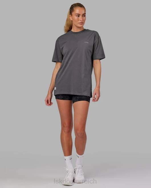 Z8RH278 LSKD unisex vs3 flxcotton T-Shirt in Übergröße – Asphalt-Lila Bekleidung