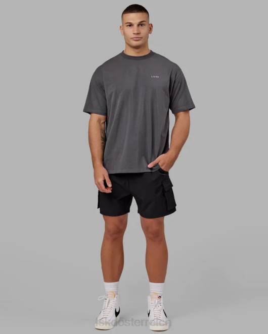 Z8RH278 LSKD unisex vs3 flxcotton T-Shirt in Übergröße – Asphalt-Lila Bekleidung