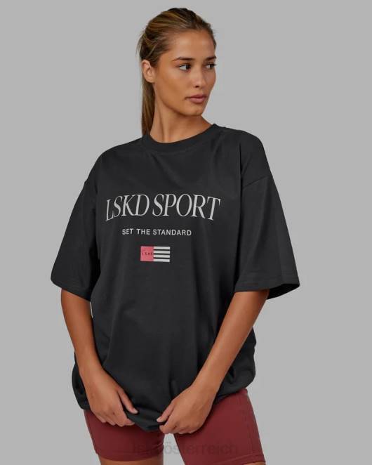 Z8RH298 LSKD unisex Flaggen-Schwergewichts-T-Shirt in Übergröße – Phantom Bekleidung