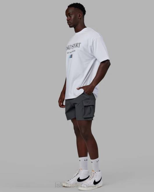 Z8RH299 LSKD unisex Flaggen-Schwergewichts-T-Shirt in Übergröße – weiß Bekleidung