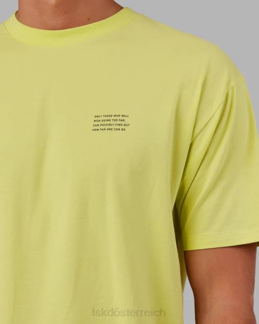 Z8RH308 LSKD unisex Streben Sie nach Flxcotton-T-Shirt in Übergröße – Zitrusgrün Bekleidung